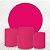 Painel Redondo e Capas Tecido Liso Pink Neon WKPC-1765 - Imagem 1