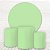 Painel Redondo e Capas Tecido Liso Verde BB WKPC-1723 - Imagem 1