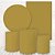 Kit 2 Painéis e Capas Tecido Liso Dourado WKPC-1707 - Imagem 1