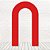 Painel Portal Tecido Sublimado Cores Lisas Vermelho 1,20x2,10 WPO-049 - Imagem 1