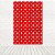 Painel Retangular Tecido Sublimado 3D Poá Vermelho 1,50x2,20 WRT-5742 - Imagem 1