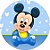 Painel Redondo Tecido Sublimado 3D Baby Disney WRD-6324 - Imagem 1
