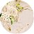 Painel Redondo Tecido Sublimado 3D Marmorizado Floral WRD-6360 - Imagem 1