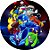 Painel Redondo Tecido Sublimado 3D Mega Man WRD-6345 - Imagem 1