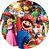 Painel Redondo Tecido Sublimado 3D Mario Bros WRD-6433 - Imagem 1