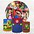 Painel Redondo e Capas Tecido Sublimado 3D Mario Bros WKPC-2032 - Imagem 1