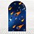 Painel Romano Tecido Sublimado 3D Astronauta 1,20x2,10 WRGG-199 - Imagem 1