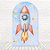 Painel Romano Tecido Sublimado 3D Astronauta 1,20x2,10 WRGG-128 - Imagem 1