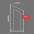 Estrutura Painel Portal Diagonal 1,00 X 2,00 EST-011 - Imagem 3