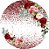 Painel Redondo Tecido Sublimado 3D Floral WRD-6495 - Imagem 1
