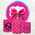 Kit Painel Redondo E Capas Tecido Sublimado Carro Barbiecore Rosa WKPC-2541 - Imagem 1