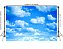 Fundo Fotográfico Pequeno Tecido Sublimado 3D Nuvens 1,50x1,20 WFP-1377 - Imagem 2