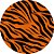 Painel Redondo Tecido Sublimado 3D Animal Print Estampa Tigre WRD-6838 - Imagem 1