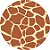 Painel Redondo Tecido Sublimado 3D Animal Print Estampa Girafa WRD-6835 - Imagem 1