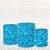 Trio Capas De Cilindro Tecido Sublimado 3D Efeito Glitter Azul WCC-1230 - Imagem 1