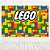 Painel Retangular Tecido Sublimado 3D Lego WRT-6925 - Imagem 1