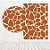 Kit Painéis Casadinho Tecido Sublimado 3D Animal Print Estampa Girafa WPC-1002 - Imagem 1