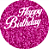 Painel Redondo Tecido Sublimado 3D Happy Birthday WRD-6865 - Imagem 1
