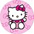 Painel Redondo Tecido Sublimado 3D Hello Kitty WRD-6873 - Imagem 1