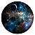 Painel Redondo Tecido Sublimado 3D Astronauta e Galáxia WRD-1101 - Imagem 1