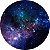 Painel Redondo Tecido Sublimado 3D Astronauta e Galáxia WRD-1114 - Imagem 1