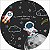 Painel Redondo Tecido Sublimado 3D Astronauta e Galáxia WRD-3135 - Imagem 1