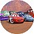 Painel Redondo Tecido Sublimado 3D Carros McQueen WRD-1110 - Imagem 1