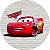 Painel Redondo Tecido Sublimado 3D Carros McQueen WRD-1558 - Imagem 1