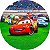 Painel Redondo Tecido Sublimado 3D Carros McQueen WRD-2961 - Imagem 1