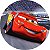 Painel Redondo Tecido Sublimado 3D Carros McQueen WRD-671 - Imagem 1