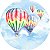 Painel Redondo Tecido Sublimado 3D Balões WRD-835 - Imagem 1