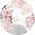 Painel Redondo Tecido Sublimado 3D Floral WRD-3182 - Imagem 1