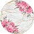 Painel Redondo Tecido Sublimado 3D Floral WRD-345 - Imagem 1