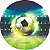 Painel Redondo Tecido Sublimado 3D Futebol e Bola WRD-2948 - Imagem 1