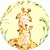 Painel Redondo Tecido Sublimado 3D Girafa WRD-1178 - Imagem 1