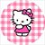 Painel Redondo Tecido Sublimado 3D Hello Kitty WRD-2016 - Imagem 1
