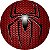 Painel Redondo Tecido Sublimado 3D Homem Aranha WRD-130 - Imagem 1