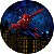Painel Redondo Tecido Sublimado 3D Homem Aranha WRD-2810 - Imagem 1