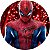 Painel Redondo Tecido Sublimado 3D Homem Aranha WRD-3491 - Imagem 1