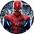 Painel Redondo Tecido Sublimado 3D Homem Aranha WRD-552 - Imagem 1