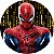 Painel Redondo Tecido Sublimado 3D Homem Aranha WRD-553 - Imagem 1