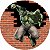 Painel Redondo Tecido Sublimado 3D Hulk WRD-332 - Imagem 1