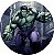 Painel Redondo Tecido Sublimado 3D Hulk WRD-677 - Imagem 1