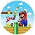 Painel Redondo Tecido Sublimado 3D Mario Bros WRD-1051 - Imagem 1