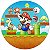Painel Redondo Tecido Sublimado 3D Mario Bros WRD-1060 - Imagem 1