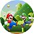 Painel Redondo Tecido Sublimado 3D Mario Bros WRD-2424 - Imagem 1