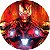 Painel Redondo Tecido Sublimado 3D Homem de Ferro WRD-1401 - Imagem 1