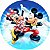 Painel Redondo Tecido Sublimado 3D Mickey e Minnie WRD-1121 - Imagem 1