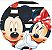 Painel Redondo Tecido Sublimado 3D Mickey e Minnie WRD-1146 - Imagem 1