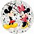 Painel Redondo Tecido Sublimado 3D Mickey e Minnie WRD-1147 - Imagem 1